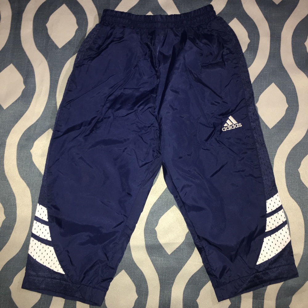 Adidas blue & white wind pants 12 Months
